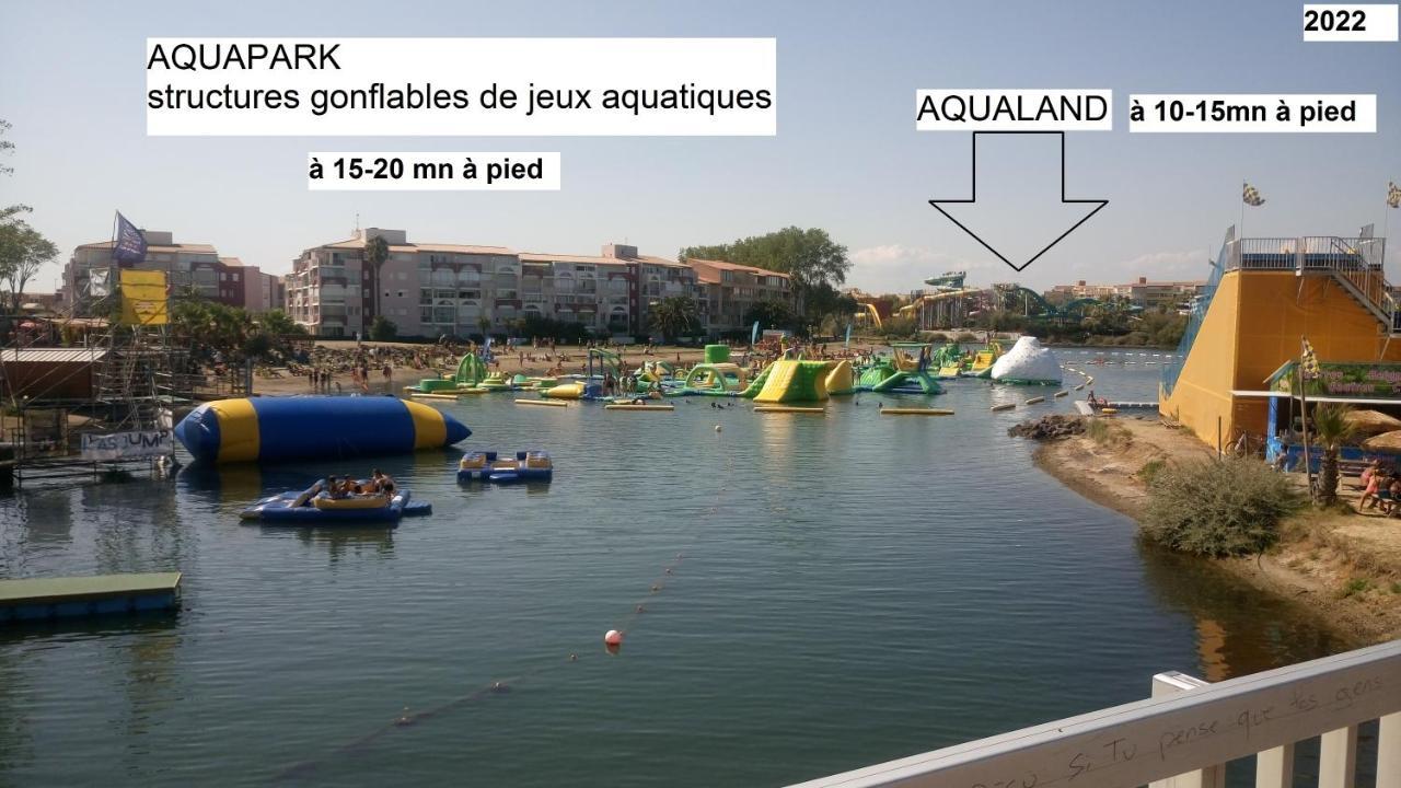 Ferienwohnung Lara 3 - T2 Loggia Piscine 2 Lits Doubles Parking Pres Du Centre-Port Et Ile Loisirs Agde Exterior foto